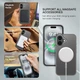 Чохол Wave Premium Matte Insane Guard case with MagSafe (TPU+PC) для Apple iPhone 16 6.1" Gray - изображение 3