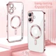 Чохол Wave Premium Metal Shining case with MagSafe (TPU) для Apple iPhone 16 6.1” Pink - изображение 2