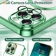 Чохол Wave Premium Metal Shining case with MagSafe (TPU) для Apple iPhone 13 Pro Max 6.7” Light Green - изображение 4