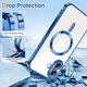 Чохол Wave Premium Metal Shining case with MagSafe (TPU) для Apple iPhone 16 6.1” Midnight Blue - изображение 5