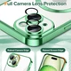 Чохол Wave Premium Metal Shining case with MagSafe (TPU) для Apple iPhone 15 6.1” Light Green - изображение 4