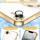 Чехол Wave Premium Metal Shining case with MagSafe (TPU) для Apple iPhone 16e 6.1” Gold - зображення 4