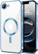 Чохол Wave Premium Metal Shining case with MagSafe (TPU) для Apple iPhone 16e 6.1” Light Blue - изображение 1