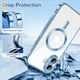 Чохол Wave Premium Metal Shining case with MagSafe (TPU) для Apple iPhone 16 6.1” Light Blue - изображение 5