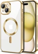 Чохол Wave Premium Metal Shining case with MagSafe (TPU) для Apple iPhone 15 6.1” Gold - изображение 1