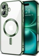 Чохол Wave Premium Metal Shining case with MagSafe (TPU) для Apple iPhone 16 6.1” Green - изображение 1