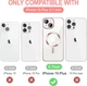 Чохол Wave Premium Metal Shining case with MagSafe (TPU) для Apple iPhone 15 Plus 14 Plus 6.7” Pink - изображение 8