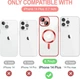 Чохол Wave Premium Metal Shining case with MagSafe (TPU) для Apple iPhone 15 Plus 14 Plus 6.7” Red - изображение 7