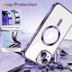 Чохол Wave Premium Metal Shining case with MagSafe (TPU) для Apple iPhone 13 14 6.1” Deep Purple - изображение 5