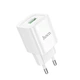 Сетевое зарядне пристрій HOCO C145A Charm single port QC3.0 charger (EU) White (6942007630214) - зображення 1