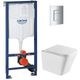 Комплект Grohe Set Унитаз QUADRO-0301-T3 + Инсталляция 38536001 + панель 38732000 (38536001QUADRO03 - изображение 1