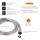 Шланг для ручного душа 1,5 м Niagara 03 Chrome LDNIA03CRM35452 Lidz - изображение 3