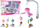 Karuzela do łóżeczka uniwersalna LEAN Toys na klipsach z pluszowymi zawieszkami Różowa 22796 (5905991051459) - obraz 2