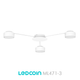 Люстра ML471-3 белая Ledcoin на 3 лампы GX53 (потолочный светильник под сменные LED лампы) Ø630х55мм - изображение 3
