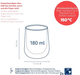 Zestaw szklanek Kela Fontana do cappuccino (12404) 2 szt x 180 ml (4025457124044) - obraz 3