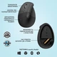 Мышка Logitech Lift Left Vertical Ergonomic Wireless/Bluetooth Graphite (910-006474) - изображение 5