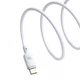 Зарядний кабель Baseus Silky Series Type-C 100W 1m White (P10377703213-00) - зображення 4