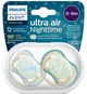 Smoczek ortodontyczny Philips AVENT Ultra Air Nighttime 0-6m 2 szt SCF376/18 (8720689016667) - obraz 7
