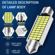 LED автолампы C10W 30SMD 3014, 39мм, 10шт - изображение 5