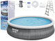 Basen Bestway Fast Set z pompą filtracyjną 57372 457 x 107 cm Szary (6942138984651) - obraz 4
