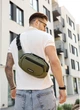 Мужская сумка через плечо из экокожи SAMBAG Хаки (9500301017) - изображение 4
