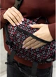 Велика тканинна жіноча поясна сумка бананка SAMBAG Чорна з принтом (1105038721) - зображення 10