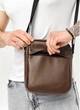 Мужская сумка мессенджер через плечо из экокожи Sambag Коричневая (1003019723) - изображение 4