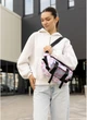 Велика тканинна жіноча поясна сумка бананка SAMBAG принт Blush Drops (1121038721) - зображення 3