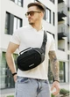 Чоловіча тканинна сумка через плече SAMBAG Чорна (9540301017) - зображення 3