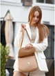 Женская сумка кроссбоди через плечо из экокожи SAMBAG Бежевая (940024720) - изображение 5
