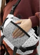 Велика тканинна жіноча поясна сумка бананка SAMBAG принт Square (1101038721) - зображення 4
