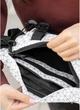 Велика тканинна жіноча поясна сумка бананка SAMBAG принт Square (1101038721) - зображення 10