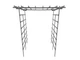 Цветочная опора SIMBUD "Малинская лестница" 150 см графит - изображение 2