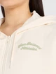 Толстовка на молнии женская New Balance Linear Full Zip WJ53509PEF L Светло-бежевая (198686045481) - изображение 4