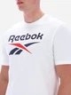 Футболка бавовняна довга чоловіча Reebok Bruno Big Logo Crew Neck Ss 100240889 M Біла (1200175459484) - зображення 4