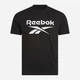 Футболка бавовняна довга чоловіча Reebok Chad Big Logo Crew Neck Ss 100240897 XL Чорна (1200175463900) - зображення 3