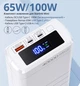 Комплект питания для спутниковой системы Starlink Mini: УМБ Power Bank REMAX 40000 mAh USB Type-C 65W + Кабель DC connector / USB Type-C 100W (20V/5A) PD (5м) + Кабель USB Type-C для зарядки повербанка - изображение 2
