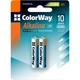 Батарейка ColorWay AAA LR03 Alkaline Power (лужні) * 2 blister (CW-BALR03-2BL) - зображення 1
