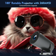 Портативный мини проектор Projector HY300 Ultra HD 4K до 130 дюймов, HDMI, поддержка Android и iOS, Bluetooth 5.0, Wi-Fi 6, мультимедийный домашний кинотеатр black - изображение 4