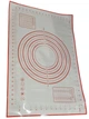 Силиконовый коврик 60х40 см для раскатки теста и выпечки с разметкой, многоразовый антипригарный армированный коврик для формовки и выпекания, кондитерский, удобный кухонный коврик из пищевого силикона - изображение 3