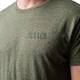 Футболка с рисунком 5.11 Tactical Triblend Legacy Short Sleeve Tee M Military Green Heather - изображение 3