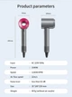 Фен для волос с функцией быстрой сушки HOCO DAR31 Wave High-Speed negative ion hair care hair dryer grey Rose-Red 1500W | Розовый/Серый - изображение 9