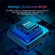 Смарт ТВ-приставка Android Smart TV тюнер для телевізора цифровий медіаплеєр Amlogic X96x4 Air TV BOX |S905X4, 4GB RAM, 32GB ROM, Android 11.0, пульт ДУ, LED дисплей, Bluetooth, WiFi, RGB підсвічування| Чорний - зображення 6
