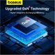 Мережевий зарядний пристрій адаптер Baseus Cube Pro Fast Charger зі швидкою зарядкою|1USB/2Type-C, 65W/3A, PD/QC| Чорний - зображення 11