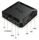 Смарт ТВ-приставка Android Smart TV для телевизора цифровой медиаплеер Allwinner X96q Pro TV BOX |H313, 1GB RAM, 8GB ROM, Android 10.0, пульт ДУ, LED дисплей, WiFi 2,4 ГГц + 5 ГГц| Черный - изображение 11
