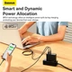 Мережевий зарядний пристрій адаптер Baseus Gan5 Pro Fast Charger |1USB/1Type-C, PD/QC, 100W/3A| + кабель USB Type-C to USB Type-C |100W 20V/5A 1 м| Чорний - зображення 12
