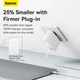 Мережевий зарядний пристрій адаптер Baseus GaN5 Pro Fast Charger |1USB/2Type-C, PD/QC, 140W/5A| + кабель USB Type-C – USB Type-C 1м Білий - зображення 11