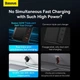 Мережевий зарядний пристрій адаптер Baseus GaN5 Pro Fast Charger |2C+U, 140W/3A, PD3.1/QC| + кабель USB Type-C – USB Type-C 1м Чорний - зображення 7