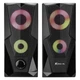 Компьютерная акустическая система XTRIKE ME SK-501 GAMING SREAKERS колонка для пк с RGB подсветкой USB/AUX Черный - изображение 4
