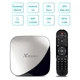 Смарт ТВ-приставка Android Smart TV тюнер для телевізора цифровий медіаплеєр Rockchip X88 Pro TV BOX |RK3318, 2GB RAM, 16GB ROM, Android 9.0, пульт ДУ| Чорний зі сріблом - зображення 2